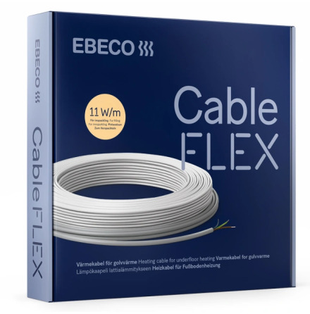 Golvvrmekabel Cableflex 11W/m EBECO