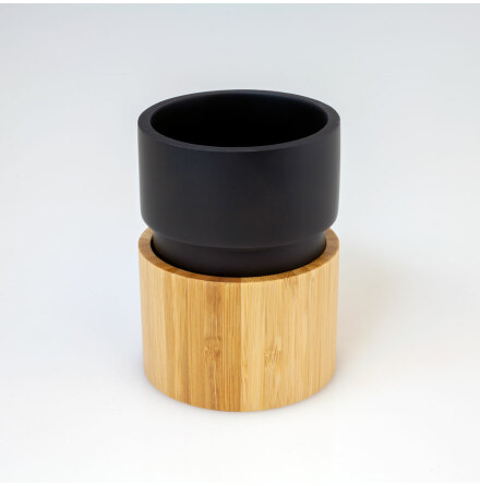 Wood Badrumsmugg  svart