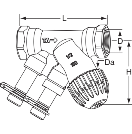 INJUSTERINGSVENTIL TBV-C 15MM