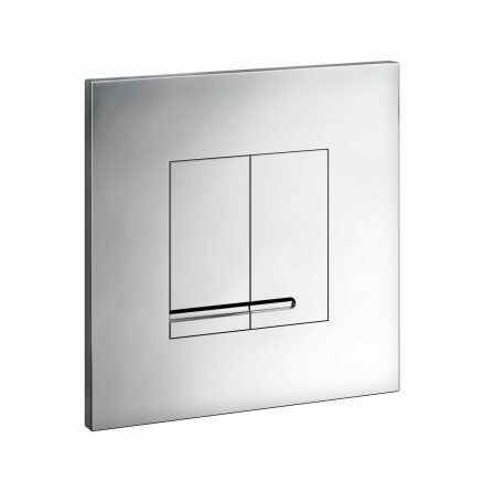 Tryckplatta till Toalett Gustavsberg Trimont XS Fyrkantig Blank krom (Metall)