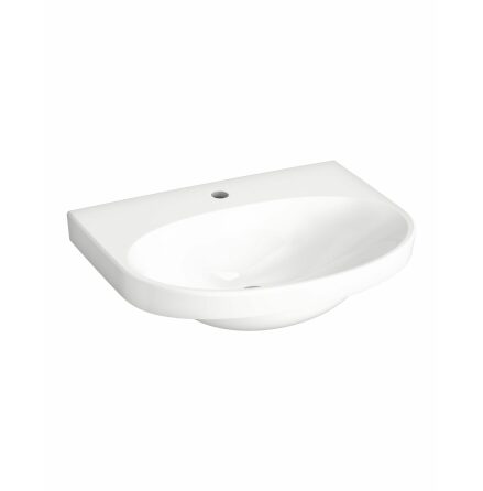 Tvttstll Gustavsberg Nautic 60 cm, Bult/konsolmontage, Blandarhl mitten, Utan brddavlopp, CeramicPlus