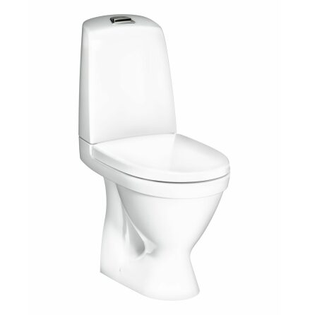 Toalettstol Gustavsberg Nautic 1510 Dolt P-ls Hygienic Flush Enkelspolning 4 Liter Skruvmontage SC/QR-sits, CeramicPlus