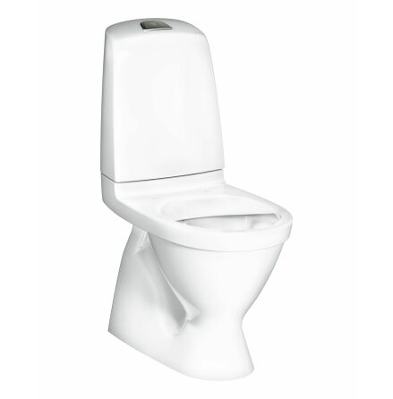 Toalettstol Gustavsberg Nautic 1500 Hygienic Flusch 4/2L Dolt S-ls Limmontage, Utan sits, Standardyta