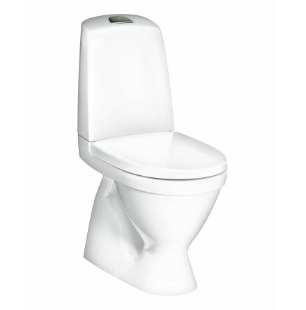 Toalettstol Gustavsberg Nautic 1500 Hygienic Flusch 4/2L Dolt S-ls Dolt skruvmontage, Med SC/QR sits, CeramicPlus