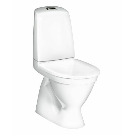 Toalettstol Gustavsberg Nautic 1500 Hygienic Flusch 4L Dolt S-ls Skruvmontage Med standardsits, Standardyta