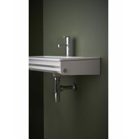 Tvttstllskonsol Gustavsberg Graphic Vit/Krom 45 cm