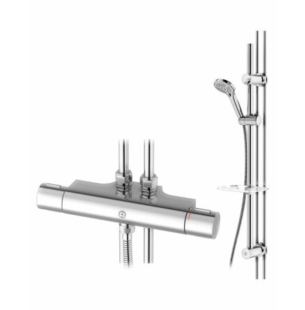 Duschpaket Gustavsberg Nautic 2.1 Termostat 40 cc inkl. Duschset Energiklass A Skiftande Rranslutning Vaska