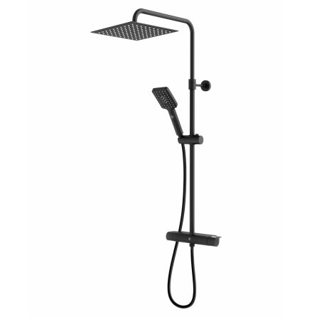 Takduschset Gustavsberg Estetic Square Mattsvart, 150 cc