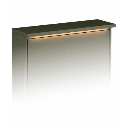 Toppskiva till Vggskp Gustavsberg med LED-belysning 60 cm, 20 cm, Grn
