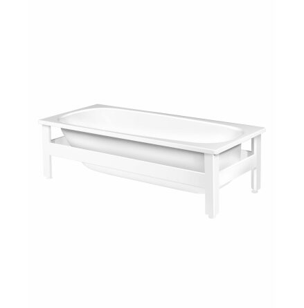 Badkar Gustavsberg 1570 x 700 mm Kombi utan Frontstativ Glazeplus yta Utan hl fr stdhandtag