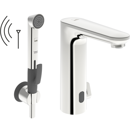 Tvttstllsblandare Oras Electra Safety Hg med Bidetta Handdusch 3 V Bluetooth