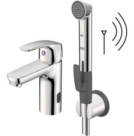 Tvttstllsblandare Oras Safira Hybrid med Bidetta Handdusch 3 V Bluetooth