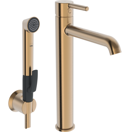Tvttstllsblandare Oras Optima Style Hg med Bidetta Handdusch Bostat brons