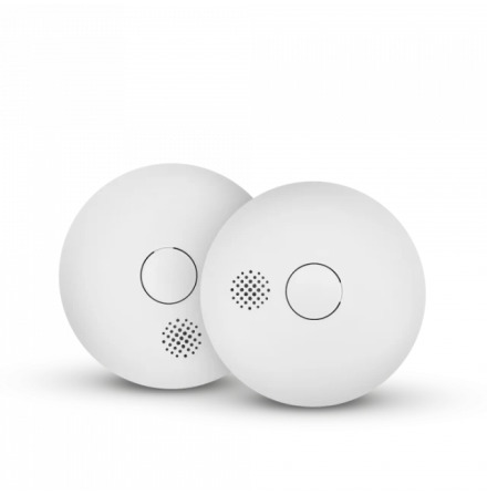 Luma, trdls brandvarnare med inbyggt 10-rsbatteri, 2-pack