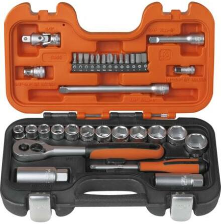 Hylsnyckelsats 1/4" och 3/8" 33 delar