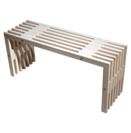 Bastubnk D-bench white Eco Furn D-bench Vit