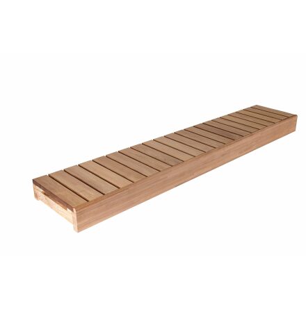 Rak lavbnk Thermory 140 mm framkant Termo Asp, 500x1600 mm