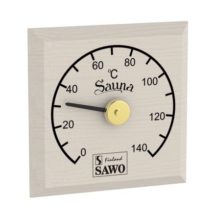 Bastutermometer SAWO Fyrkantig Asp
