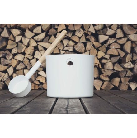 KOLO Bastuset Hink/Skopa Vit Emendo