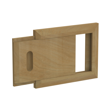 Ventilationslucka SAWO Fyrkant tr 215x170 mm Cedertr