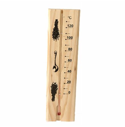 Bastutermometer RENTO i tr med vtskegradering