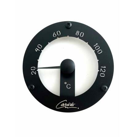 Bastu-termometer Cariitti Round Svart