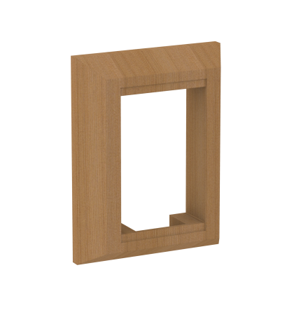 Hllare fr kontrollgrnssnitt SAWO Tr Rektangulr fr 2.0-kontroller Cedertr