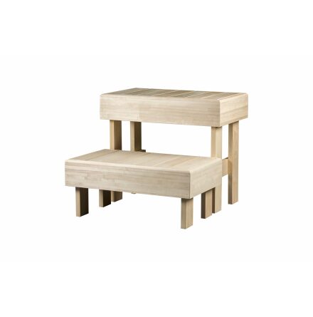 Trappstegspall Thermory 140x700x700 mm Asp