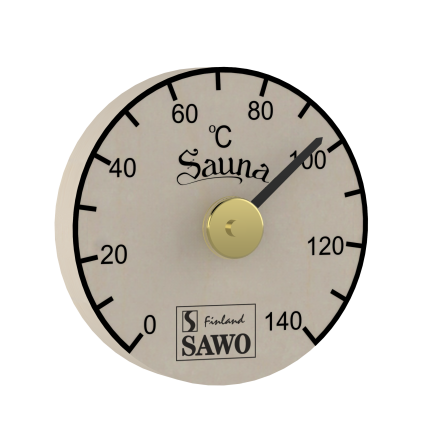 Bastutermometer SAWO Slt cirkel 100 mm Asp