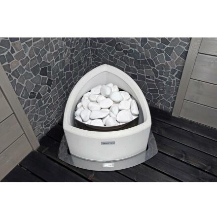 Elektriskt Bastuaggregat Narvi Trio Vit, 6,8 kW, Med Styrenhet