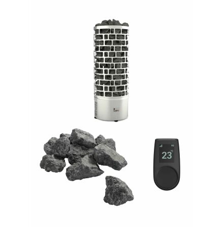 Bastuaggregat SAWO Aries Paket 12 kW, Rund