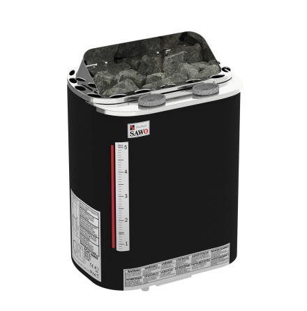 Elektriskt Bastuaggregat SAWO Fiberbelagd Combi Scandia NS med nggenerator 3P-1P