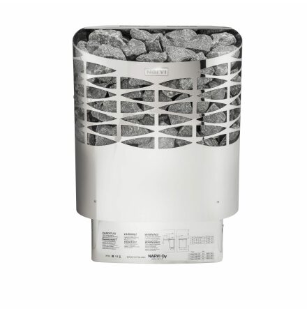 Bastuaggregat Narvi NS, NSE 9 kW, Blank Rostfri, Utan Styrenhet