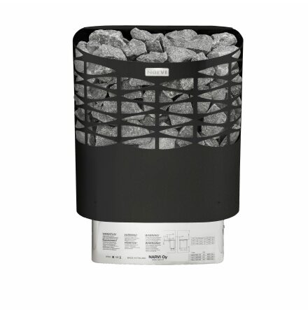 Bastuaggregat Narvi NS, NSE 6 kW, Svart, Utan Styrenhet