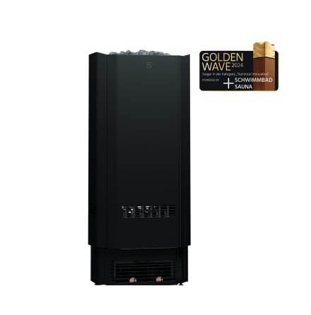 Elektrisk bastuaggregat med klimatanlggning Saunum Spa Session Black 9 kW (9-12 m3)