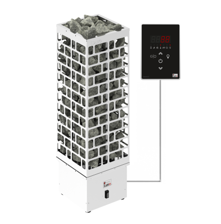 Elektriskt Bastuaggregat SAWO Torn Cubos 3P-1P 7,5 kW (8-12 m3), Ni2 (inbyggd effektregulator, krver kontrollenhet)