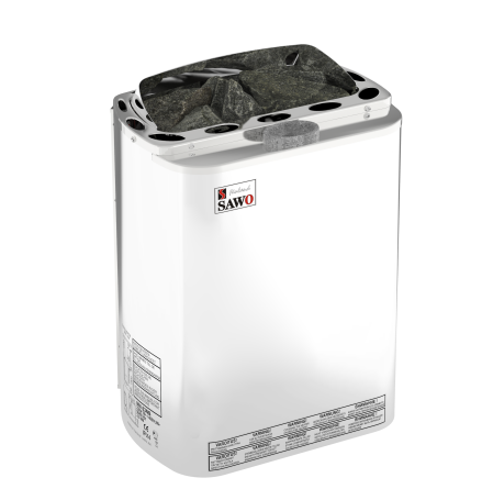 Elektriskt Bastuaggregat SAWO Rostfri Mini Combi NS med 1kW nggenerator 3P-1P 3,6 kW (3-6 m3)