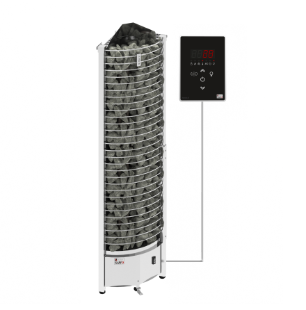 Elektriskt Bastuaggregat SAWO Tornhrn 3P-1P 3,5 kW (3-6 m3) 300 mm, Ni2 (inbyggd effektregulator, krver kontrollenhet)