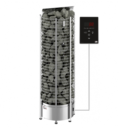 Elektriskt Bastuaggregat SAWO Tornvgg 3P-1P 8 kW (7-14 m3) 475x250 mm, Ni2 (inbyggd effektregulator, krver kontrollenhet)