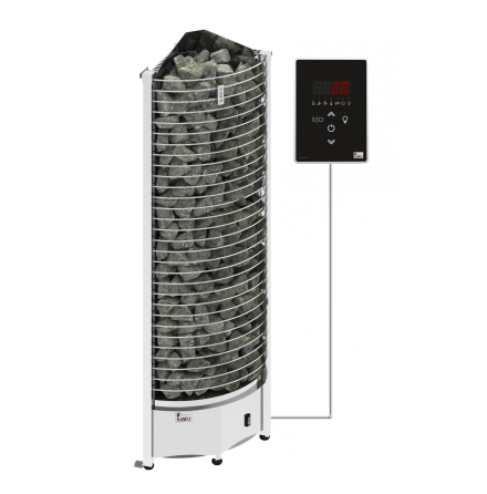 Elektriskt Bastuaggregat SAWO Tornhrn 3P-1P 9 kW (8-14 m3) 355 mm, Ni2 (inbyggd effektregulator, krver kontrollenhet)