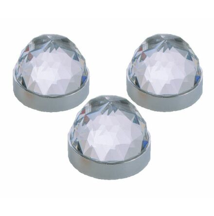 Ljusarmatur fr ngbastu Cariitti LED-kristall CR-30 3 st Krom