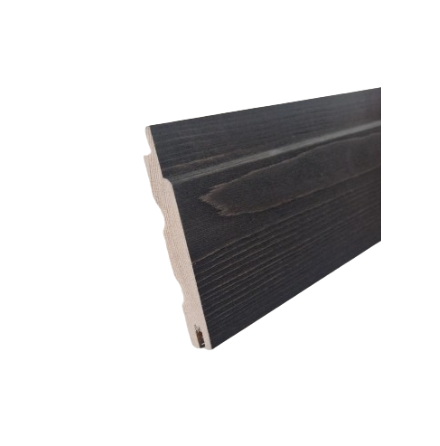 Bastupanel Aureskoski Gran STP 15x95 Svart/Smoke