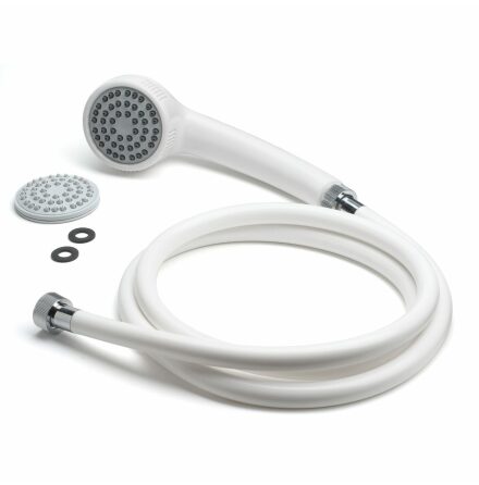 Duschset med Handdusch Duschy Deltaspray Vit
