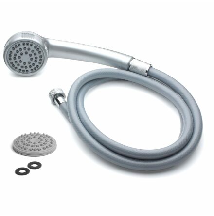 Duschset med Handdusch Duschy Deltaspray Silver