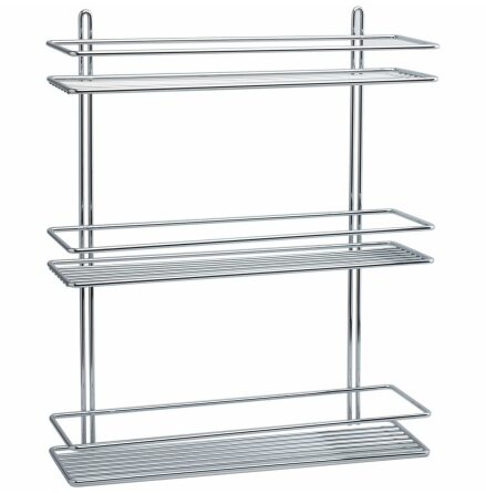 Badrumshylla Duschy Rak 3-plan Krom