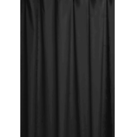 Duschdraperi Duschy 180x200 cm Svart med Draperiringar
