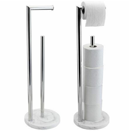 Toalettpappershllare Duschy Marble 1 + 4 Rullar