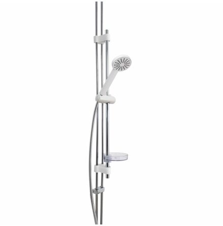 Duschset Arrow fr Montering p Rr cc 40 mm Vaska Krom/Vit