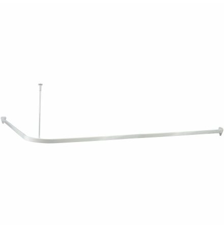 Draperistng fr Badkar Arrow Safir med Takfste Vit