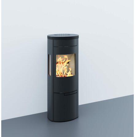 Braskamin Sveaflame Elipse 3 Sidoglas Svart